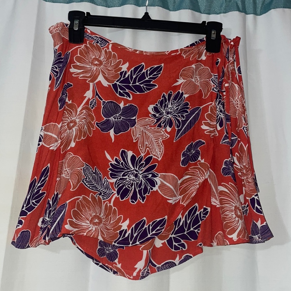Floral Wrap Skirt